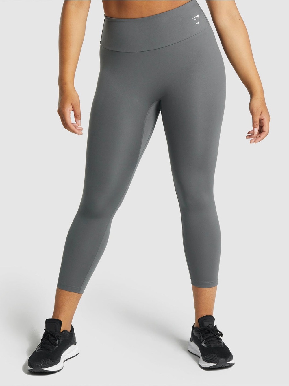❥𝗚𝗬𝗠𝗦𝗛𝗔𝗥𝗞: Training 7/8 Leggings - Charcoal Grey